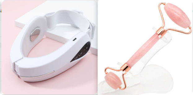 Facial Lifting And Tightening Statute Lines Facial Correction Massager - White set / USB