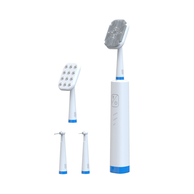Two-in-one Multi-purpose Facial Cleanser And Tooth Guard - White / DC charging