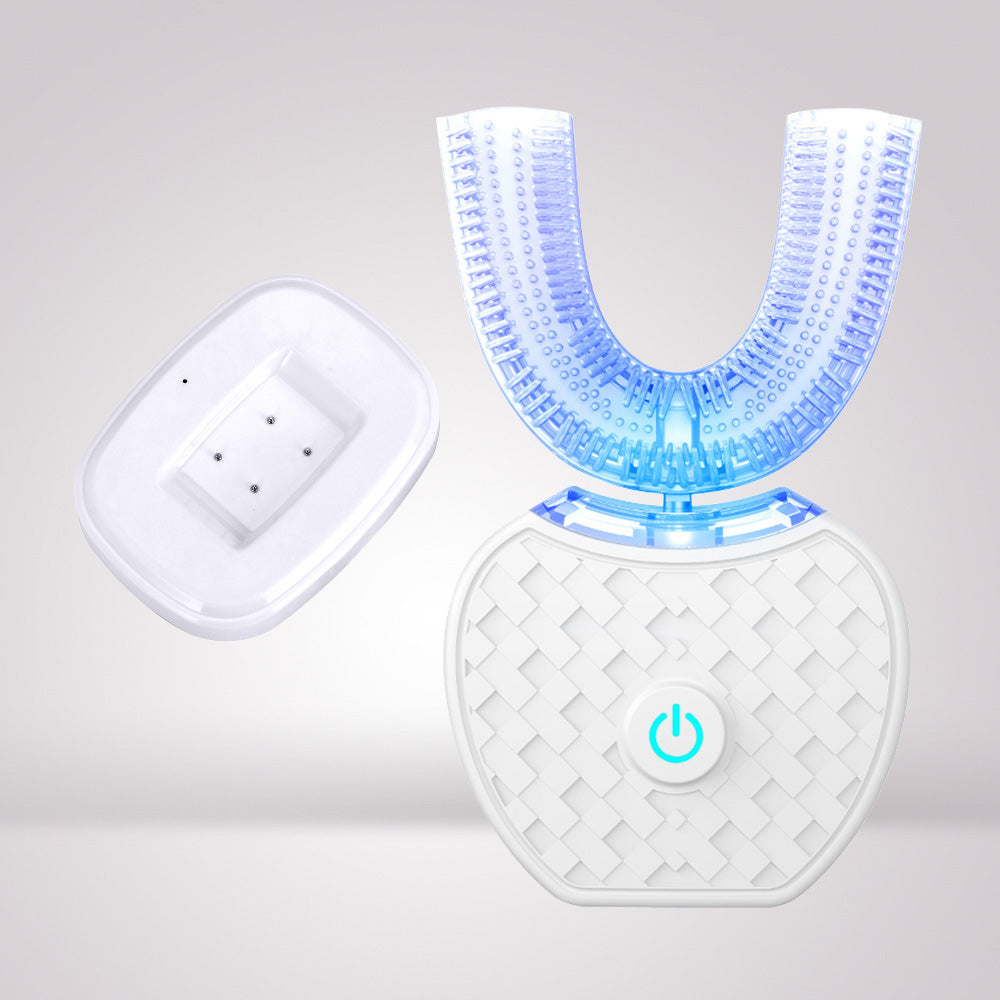 U-shaped lazy ultrasonic electric toothbrush - White