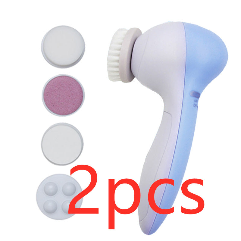 5 in 1 Electric Facial Cleansing Instrument - Blue 2pcs