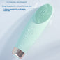 7-speed Rechargeable Silicone Automatic Deep Cleaning Electric Facial Cleaner - Green
