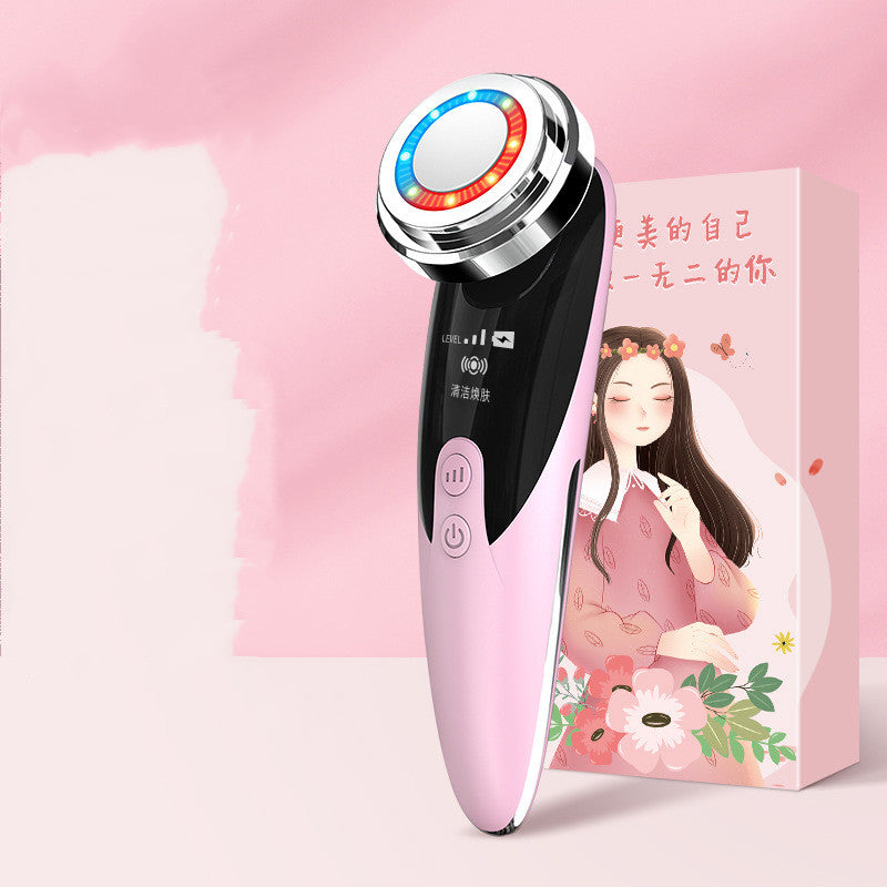 Beauty Importer Skin Rejuvenation Beauty Device Facial Massage Cleaner - Pink / USB