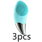 Charging silicone cleansing instrument - Green3pcs