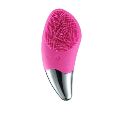 Charging silicone cleansing instrument - Watermelon Red
