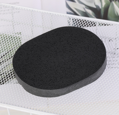 Cleansing and face wash puff-15t-black-PVA-1 piece - 4