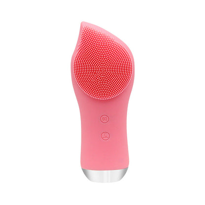 Cleansing Device Pore Cleaner Electric Silicone Cleansing Device To Blackheads - Pink