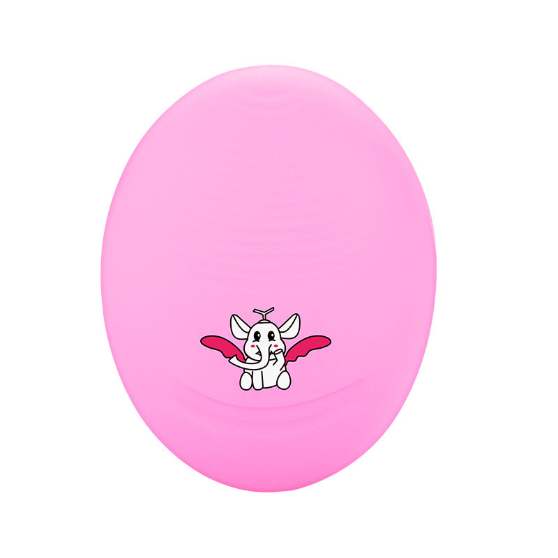 Electric Bamboo Charcoal Silicone Cleansing Instrument - Egg Pink