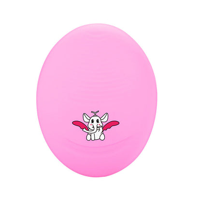 Electric Bamboo Charcoal Silicone Cleansing Instrument - Egg Pink
