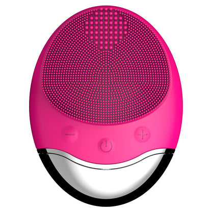 Electric Bamboo Charcoal Silicone Cleansing Instrument - Red