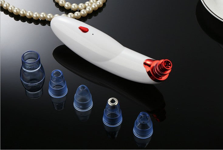 Electric Blackhead Suction Device To Remove Acne Horny Pores And Cleansing Multifunctional Cupping Cleaner - Red