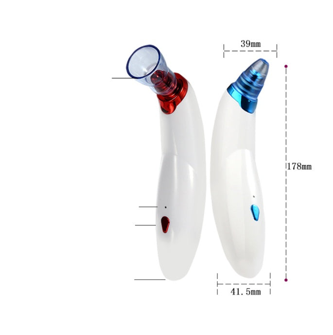 Electric Blackhead Suction Device To Remove Acne Horny Pores And Cleansing Multifunctional Cupping Cleaner - Red
