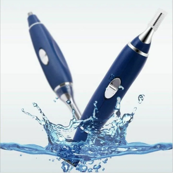 Electric Ear Beard Nose Hair Trimmer Eyebrow Mustache Remover Shaver Clipper New - Blue - 5
