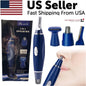 Electric Ear Beard Nose Hair Trimmer Eyebrow Mustache Remover Shaver Clipper New - Blue - 5