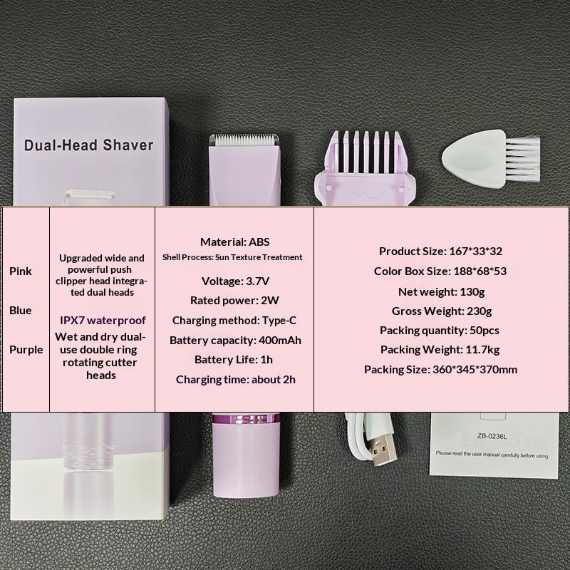 Electric Epilator Womens Dual-Head Hair Remover - Bikitri - 4