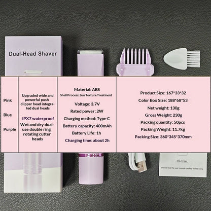 Electric Epilator Womens Dual-Head Hair Remover - Bikitri - 4