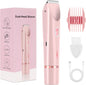 Electric Epilator Womens Dual-Head Hair Remover - Pink - 4