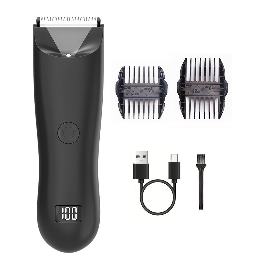 Electric Private Parts Lady Shaver Guard Private Security Hair Trimmer Easy - Black