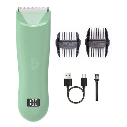 Electric Private Parts Lady Shaver Guard Private Security Hair Trimmer Easy - Green