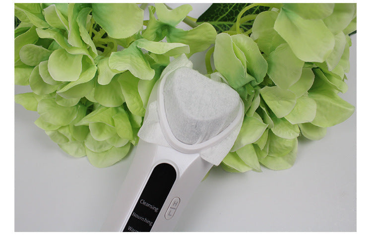 Electric Ultrasonic Facial Beauty Device - White