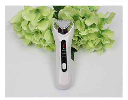 Electric Ultrasonic Facial Beauty Device - White