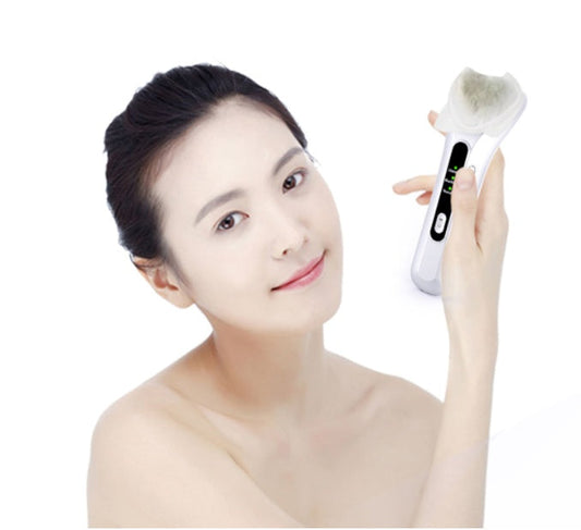 Electric Ultrasonic Facial Beauty Device - White