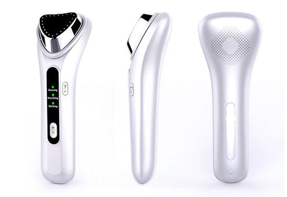 Electric Ultrasonic Facial Beauty Device - White
