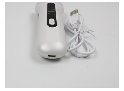 Electric Ultrasonic Facial Beauty Device - White
