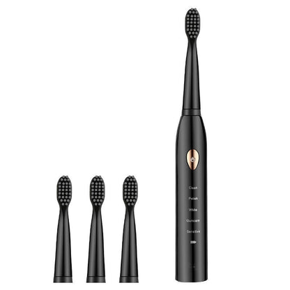 Explosive Ultrasonic Soft Fur Base Charging Waterproof Electric - Black