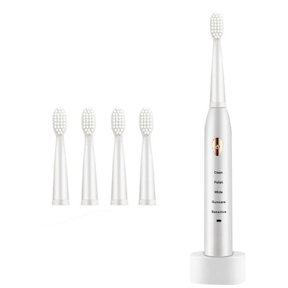 Explosive Ultrasonic Soft Fur Base Charging Waterproof Electric - WhiteA