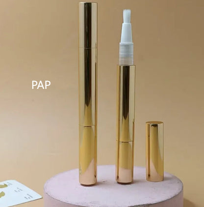 Foreign Trade Wholesale Aluminum Tube Shell Teeth Gel Brush Tooth Cleaning Pen Teeth Whitening Pen - Gold PAP