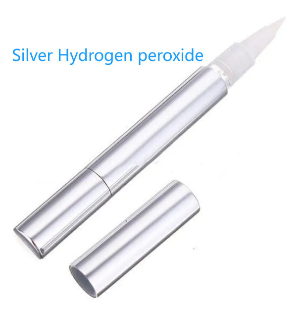 Foreign Trade Wholesale Aluminum Tube Shell Teeth Gel Brush Tooth Cleaning Pen Teeth Whitening Pen - Silver Hydrogen