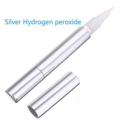 Foreign Trade Wholesale Aluminum Tube Shell Teeth Gel Brush Tooth Cleaning Pen Teeth Whitening Pen - Silver Hydrogen