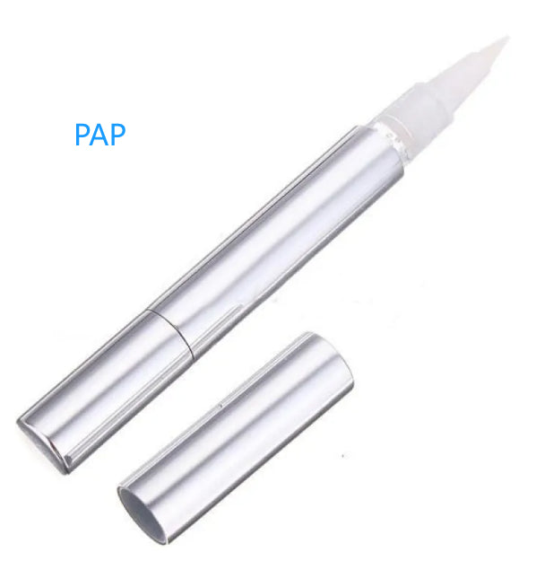 Foreign Trade Wholesale Aluminum Tube Shell Teeth Gel Brush Tooth Cleaning Pen Teeth Whitening Pen - Silver PAP