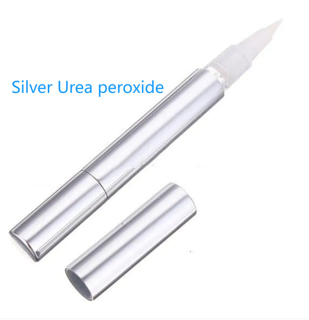 Foreign Trade Wholesale Aluminum Tube Shell Teeth Gel Brush Tooth Cleaning Pen Teeth Whitening Pen - Silver Urea