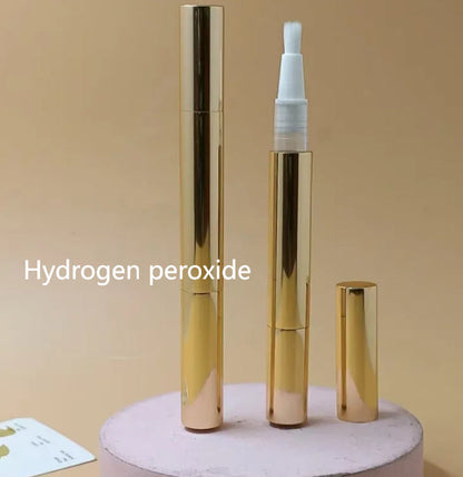 Foreign Trade Wholesale Aluminum Tube Shell Teeth Gel Brush Tooth Cleaning Pen Teeth Whitening Pen - Gold Hydrogen