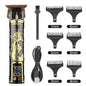 Hair Clipper Electric Electrical Hair Cutter Retro Oil Head Engraving - Black Gold Medusa