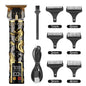 Hair Clipper Electric Electrical Hair Cutter Retro Oil Head Engraving - Black Gold Xianglong