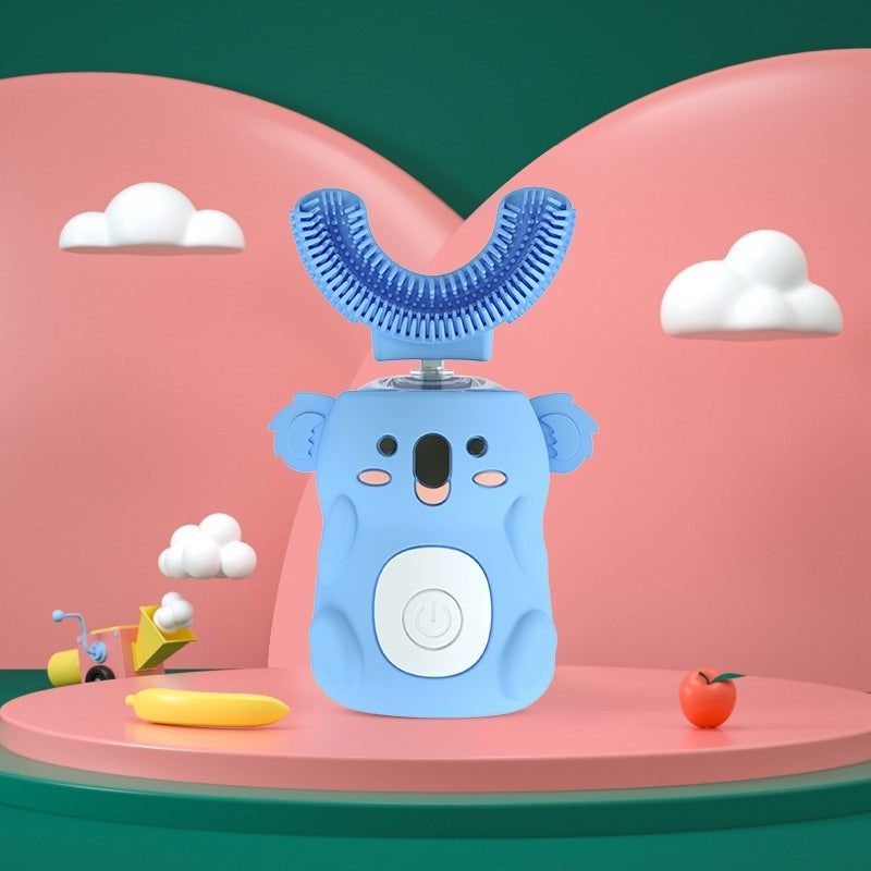 Intelligent Toothbrush Music Voice Guide Children Brushing Teeth - Blue