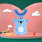 Intelligent Toothbrush Music Voice Guide Children Brushing Teeth - Blue