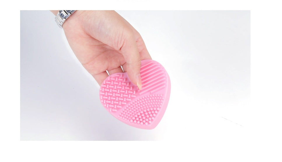 Love Scrubbing Pad Heart-shaped Scrubbing Egg Silicone Heart-shaped Scrubbing Artifact Silicone Heart-shaped Scrubbing
