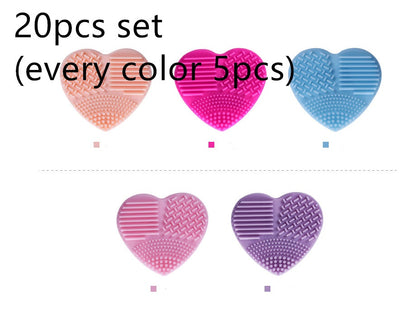 Love Scrubbing Pad Heart-shaped Scrubbing Egg Silicone Heart-shaped Scrubbing Artifact Silicone Heart-shaped Scrubbing