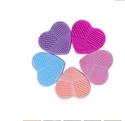 Love Scrubbing Pad Heart-shaped Scrubbing Egg Silicone Heart-shaped Scrubbing Artifact Silicone Heart-shaped Scrubbing