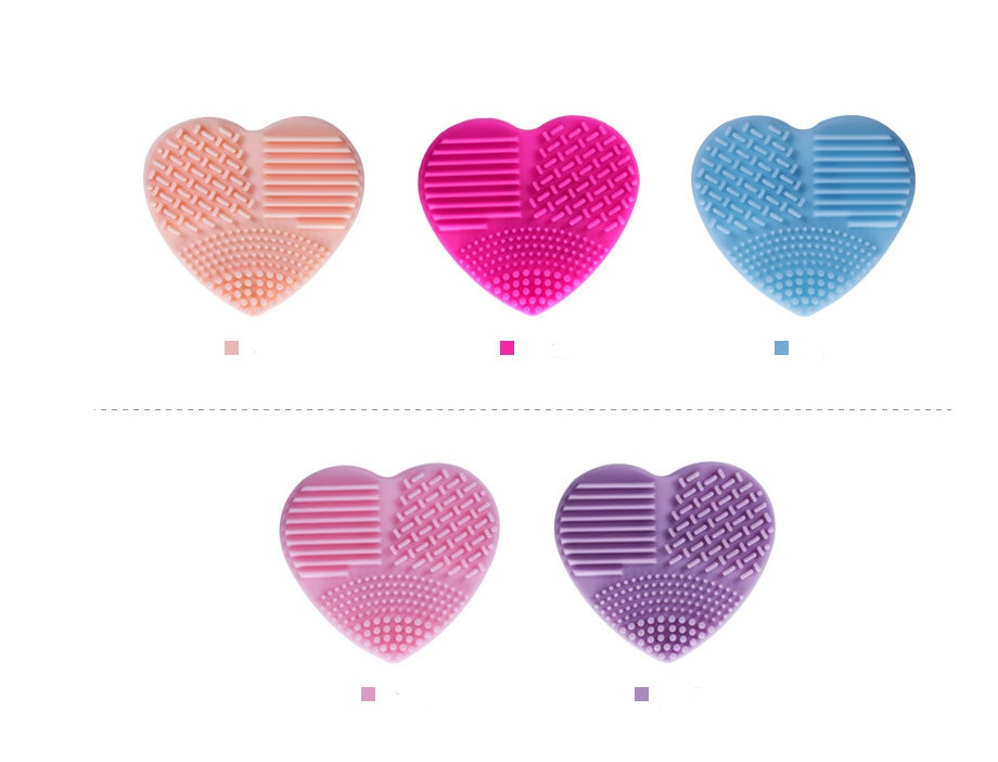 Love Scrubbing Pad Heart-shaped Scrubbing Egg Silicone Heart-shaped Scrubbing Artifact Silicone Heart-shaped Scrubbing