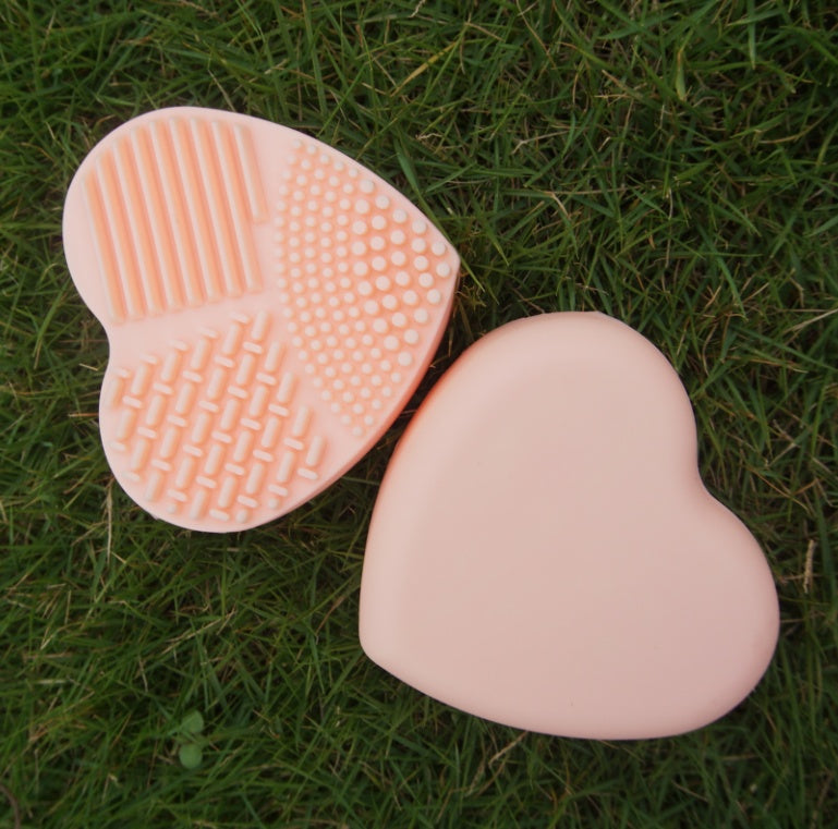 Love Scrubbing Pad Heart-shaped Scrubbing Egg Silicone Heart-shaped Scrubbing Artifact Silicone Heart-shaped Scrubbing