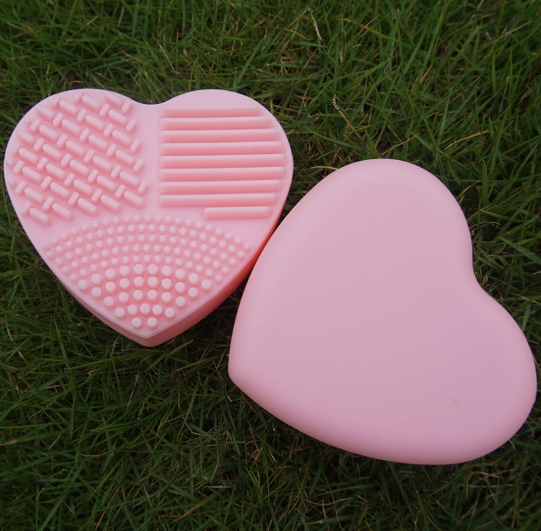 Love Scrubbing Pad Heart-shaped Scrubbing Egg Silicone Heart-shaped Scrubbing Artifact Silicone Heart-shaped Scrubbing