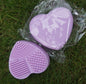 Love Scrubbing Pad Heart-shaped Scrubbing Egg Silicone Heart-shaped Scrubbing Artifact Silicone Heart-shaped Scrubbing