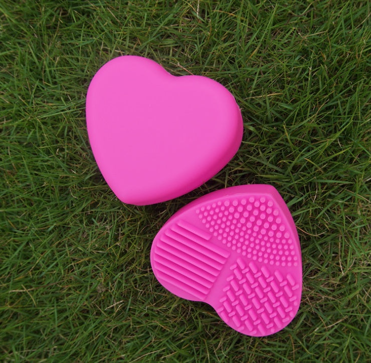 Love Scrubbing Pad Heart-shaped Scrubbing Egg Silicone Heart-shaped Scrubbing Artifact Silicone Heart-shaped Scrubbing