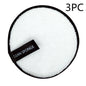 Magic Lazy Water Makeup Remover Powder Puff Short Hair Round Face Wash Makeup Remover Sponge - White round 3PC