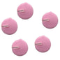 Magic Lazy Water Makeup Remover Powder Puff Short Hair Round Face Wash Makeup Remover Sponge - Pink edge 5pcs