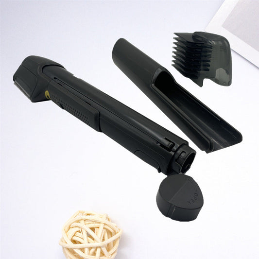 Men’S Retractable Electric Shaver Trimmer Hair Clipper - Black